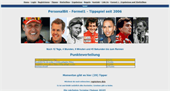 Desktop Screenshot of formel1.personalbit.de